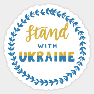 i stand with Ukraine Sticker